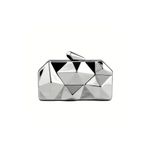 By EDUU Silver Metal Clutch Portföy ve Abiye Çanta