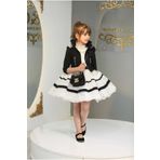 By Feyza Kids Collection kız çocuk tasarım dantel elbise&abiye&ceket&çanta 3 lü kombin