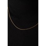 By Florya Jewelry Çelik Forse Klasik Zincir Kolye Kararmaz 1 mm Kişiselleştirilebilir Ölçüler Altın, Gümüş, Rose - 55 cm