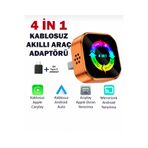 by forever Mini Kablosuz dönüştürücü CarPlay Android Auto Adaptörü Ekran Yansıtma Airplay ve Mirrorlink 4'ü 1 Arada