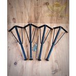 By Hakan Aşkın 40 Cm Metal Siyah Sehpa Firkete Ayağı Ve Takımı 4 Lü
