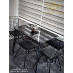 By Hakan Aşkın Metal Ayaklı 60X90 cm (Tek Masa) Black Marble Eclipse 2024 Mutfak - Balkon - Çalışma Masası - Mermer - Siyah - 60 x 90
