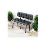 BY HAKAN AŞKIN Metal Ayaklı Metal Alt Kasalı New 2025 Sırtlı Bench Bank Füme