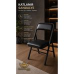 BY HAKAN AŞKIN Vega Katlanır Metal Sandalye çalışma masası-mutfak-kafe-balkon- kamp sandalyesi
