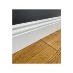 BY İSTANBUL 8 Cm Saten Beyaz Pvc Kaplama Süpürgelik Yalı Modeli B8