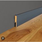 BY İSTANBUL Modema 10cm Antrasit Pvc Kaplama Süpürgelik Modeli Kare Model ANT-10