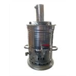 By-Ka 7 Litre Paslanmaz Metal Odunlu Kömürlü Çay Semaveri