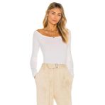 By Kul Design Kadın Beyaz Uzun Kol Ipek Jarse Bodysuit Beyaz-XS
