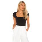 By Kul Design Kadın Kısa Kol Ipek Jarse Bodysuit Siyah-M