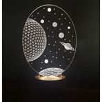 By-Lamp 3 Boyutlu Galaxy Saturn Masa Lambası