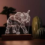 By-Lamp 3 Boyutlu Geometrik Fil Gece Lambası