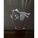 By-Lamp 3 Boyutlu Leylek İkizler Masa Lambası