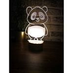 By-Lamp 3 Boyutlu Sevimli Panda Masa Lambası