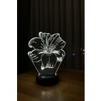 By-Lamp Anneler Günü Hediyesi. Nilüfer Çiçeği Figürlü Led Masa Lambası (Antrasit Taban)