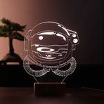 By-Lamp Astronot Led Masa Lambası Ahşap Taban