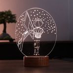 By-Lamp Basketbol Potası Led Masa Lambası Ahşap Taban