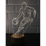 By-Lamp Basketbolcu Led Masa Lambası Ahşap Taban