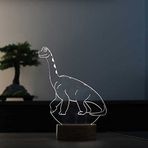 By-Lamp Dinozor Led Gece Lambası Ahşap Taban