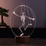 By-Lamp İskelet Led Masa Lambası Ahşap Taban