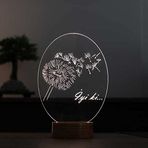 By-Lamp Karahindiba Led Masa Lambası Ahşap Taban