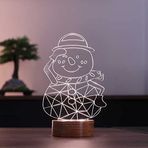 By-Lamp Kardan Adam Led Masa Lambası Ahşap Taban