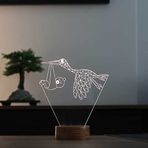 By-Lamp Leylek Led Masa Lambası Ahşap Taban