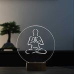 By-Lamp Meditasyon Led Masa Lambası Ahşap Taban