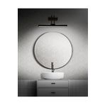 By-Lamp Siyah Ayna Ustu 50 Cm Led Banyo Aplik Duvar Ayna Resim Tablo