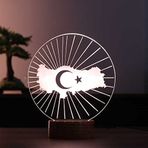 By-Lamp Türkiye Haritası Led Masa Lambası Ahşap Taban