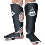 By Leon 1982 Classic Muay Thai ve Kick Boks Ayak Kaval Koruyucu Siyah - L