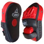 By Leon 1982 Energy Hakiki Deri Kick Boks ve Muay Thai El Lapası (Standart, Kırmızı)