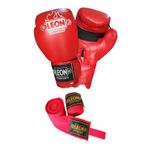 By Leon 1982 Leon Blade Training Boks Kick Boks ve Muay Thai Eldiveni ve Bandaj Seti 3,5 mt