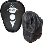 By Leon 1982 Leon Ultimate Hakiki Deri Boks ve Kick Boks El Lapası Ellik Siyah