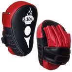 By Leon 1982 Ultimate Hakiki Deri Boks ve Kick Boks El Lapası Ellik (Kırmızı, 22 cm.x 18 cm.x 4 cm.)