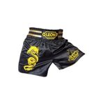 By Leon 1982 Unisex Siyah Leon Dragon Muay Thai Ve Kick Boks Şortu