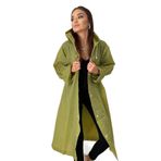 By Marine BYMMRC881R06 Haki Kapüşonlu Çıtçıtlı Eva Unisex Yağmurluk