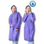 By Marine BYMMRC881R09 Mor Kapüşonlu Çıtçıtlı Eva Unisex Yağmurluk