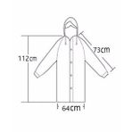 By Marine BYMMRC881R10 Su Yeşili Kapüşonlu Çıtçıtlı Eva Unisex Yağmurluk