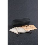 By Marine Fermuarlı Gözlük Kılıfı Gözlük Kesesi ve Gözlük Temizleme Bezi Seti