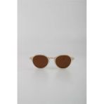 By Marine G24FT1037R04 Krem UV400 Filtre Unisex Güneş Gözlüğü