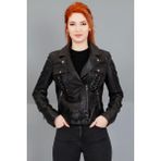 By Marki Marki Hakiki Deri Ceket Kemerli Tasarım Hakiki Deri Mont Klasik Yakalı 100122 - XS - Siyah