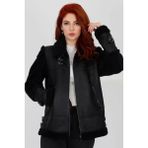 By Marki Marki Hakiki Kürk Ceket Mont Yıldız Deri Arma Detaylı Lüx Hakiki Deri Mont, Ceket - 103822 - 3XL - Siyah