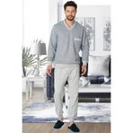 By Mecit Pijama Erkek Büyük Beden Pijama Takımı %90 Pamuk, %10 Viskon Şardonlu Kumaş Sonbahar- Kış Sezonu