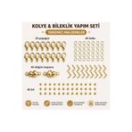 By MO Accessories Altın Renk Papağan Halka Bit Düğüm Kapama Takı Yapım Yardımcı Malzeme Set Bileklik Kolye Yapımı