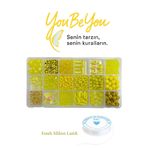 By MO Accessories Çocuklar Için Fimo Soft Renkli Boncukla Takı Yapma Hobi Seti - Boncukla Kendin Yap - Çocuk Hobi Seti