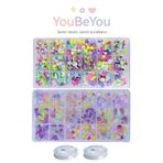 By MO Accessories Mega 2'li Kutuda Takı Yapma Seti Boncuk Hobi Seti Rengarenk Hobi Kiti Bileklil Kolye