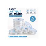 By MO Accessories Yardımcı Malzeme 5 Adet 5er Metre Lastiksiz Sıkı Misina Takı Yapım İpi