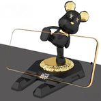 By Nevser® Ayıcıklı Telefon ve Tablet Standı Masa Üstü Telefon ve Tablet Tutucu Aparatı