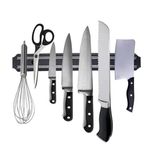 By Nevser® Mıknatıslı Paslanmaz Duvar Bıçak Askısı Standı 33 Cm Aparat