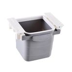 By Nevser® Mini Masa Çöp Kovası Plastik Tezgah Altı Geri Çekilebilir Yapışkanlı Görünmez Bölme Pratik
